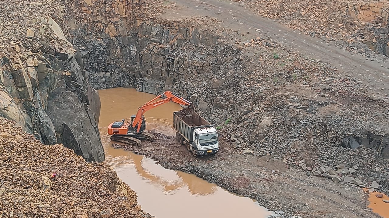 Tipper loaded for dispatch